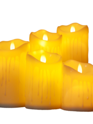 LED candle with flickering flame