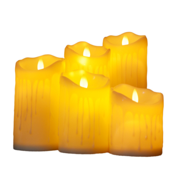 LED candle with flickering flame