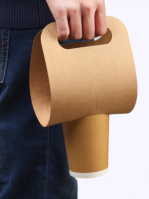 Single Cup-Disposable Coffee Kraft Paper Cup Holder