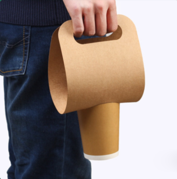 Single Cup-Disposable Coffee Kraft Paper Cup Holder