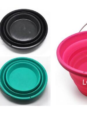 Silicone foldable bucket