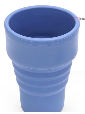 12 oz Collapsible Silicone Tumbler with Lid