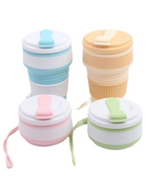 Collapsible Silicone Tumbler with Lid
